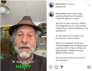 Some simple, wise, practical advice from the greatly missed Dr. Richard J. Santo! by Stew Bittman