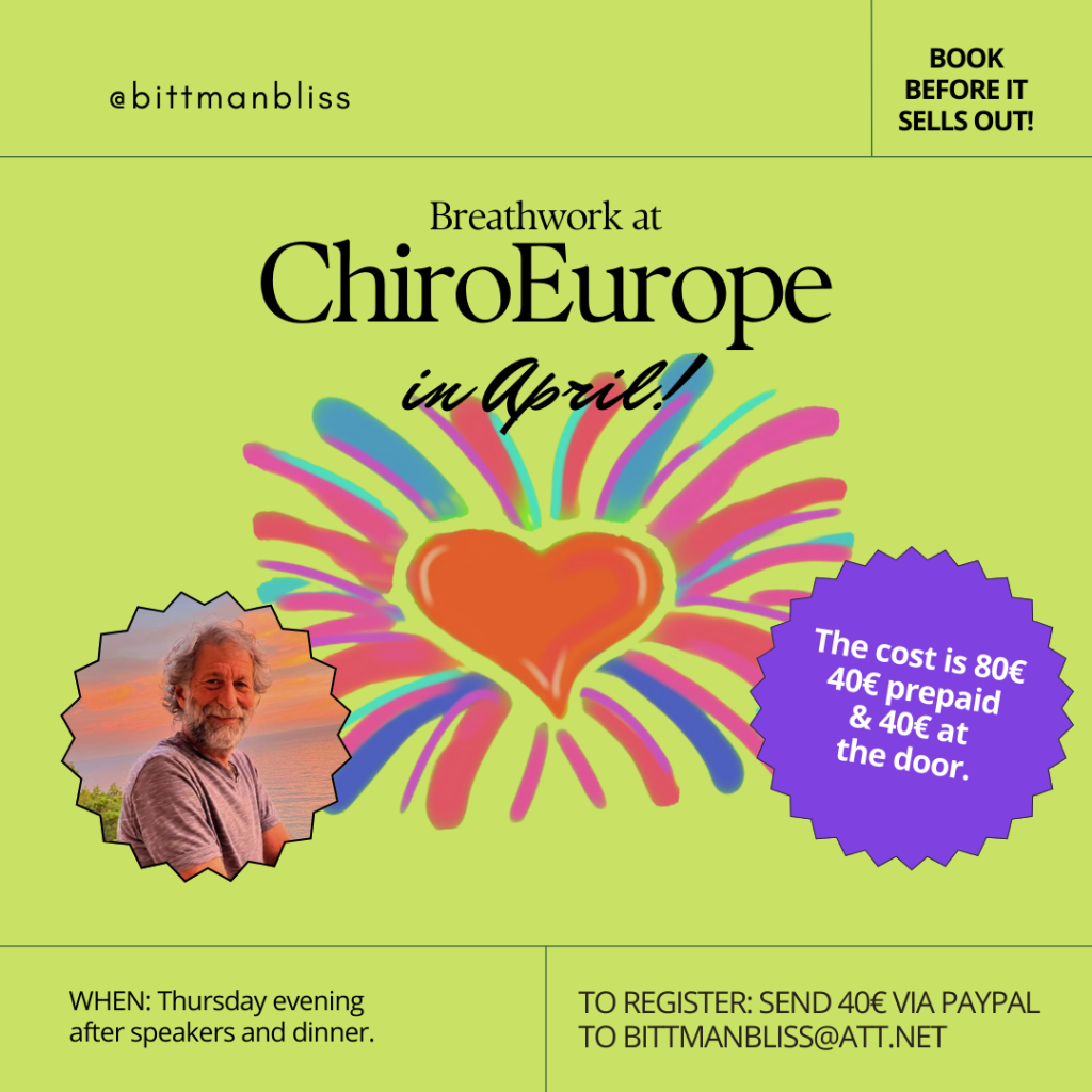 Breathwork at ChiroEurope in April